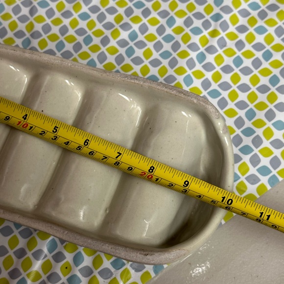 Ceramic Taco holder White Vintage Taco Server - Picture 3 of 10